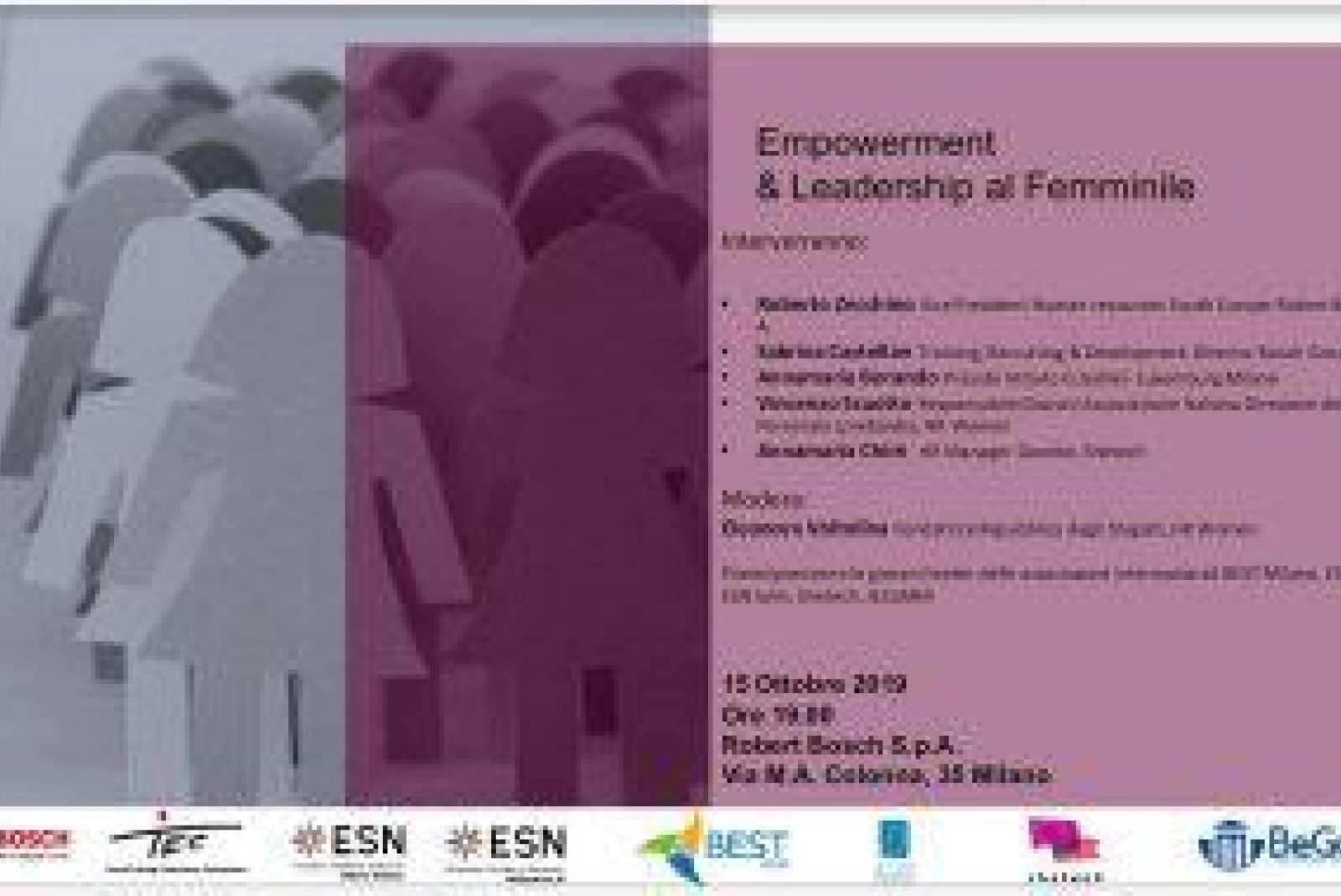 Empowerment & Leadership al Femminile - 15 Ottobre 2019