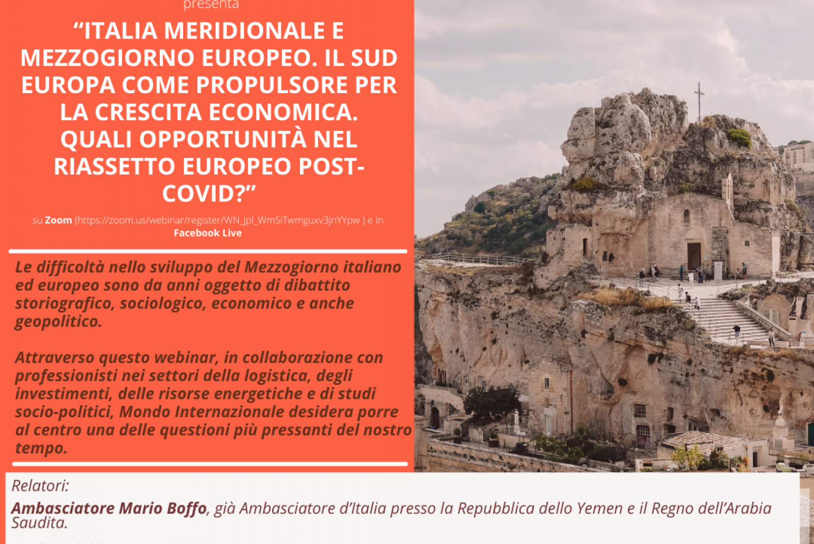 Italia meridionale e Mezzogiorno europeo. Il Sud Europa come propulsore per la crescita economica - 23 aprile 2021