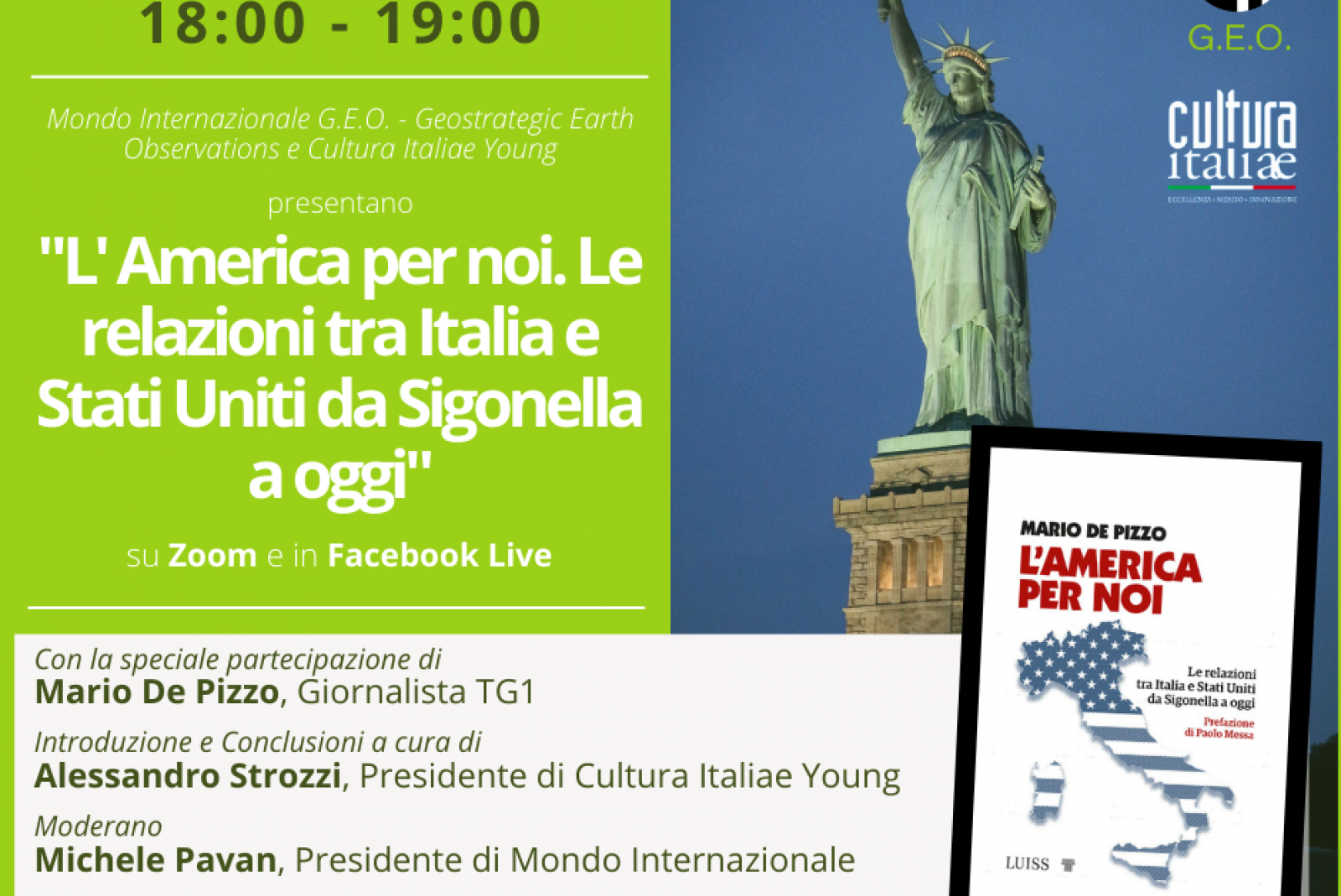 L'America per noi. Le relazioni tra Italia e Stati Uniti da Sigonella ad oggi - 9 giugno 2021